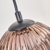 Koyoto Lámparas suspendidas, Luminarias esféricas, Lámparas colgantes Crudo, Negro, 5 luces