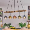 Koyoto Lámparas suspendidas, Luminarias esféricas, Lámparas colgantes Crudo, Negro, 5 luces