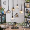 Koyoto Lámparas suspendidas, Luminarias esféricas, Lámparas colgantes Colores ámbar, Transparente, Ahumado, 6 luces