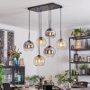 Koyoto Lámparas suspendidas, Luminarias esféricas, Lámparas colgantes Colores ámbar, Transparente, Ahumado, 6 luces
