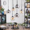 Koyoto Lámparas suspendidas, Luminarias esféricas, Lámparas colgantes Colores ámbar, Transparente, Ahumado, 6 luces