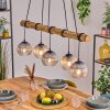 Koyoto Lámparas suspendidas, Luminarias esféricas, Lámparas colgantes Crudo, Negro, 5 luces