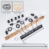 Koyoto Lámparas suspendidas, Luminarias esféricas, Lámparas colgantes Crudo, Negro, 5 luces