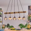 Koyoto Lámparas suspendidas, Luminarias esféricas, Lámparas colgantes Crudo, Negro, 5 luces