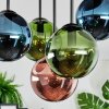 Gastor Plafones, Luminarias esféricas Azul, Verde, Color cobre, 5 luces