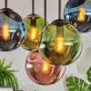 Gastor Plafones, Luminarias esféricas Azul, Verde, Color cobre, 5 luces