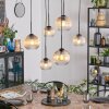 Koyoto Lámparas suspendidas, Luminarias esféricas, Lámparas colgantes Colores ámbar, Transparente, 6 luces