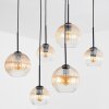 Koyoto Lámparas suspendidas, Luminarias esféricas, Lámparas colgantes Colores ámbar, Transparente, 6 luces