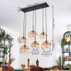 Koyoto Lámparas suspendidas, Luminarias esféricas, Lámparas colgantes Colores ámbar, Transparente, 6 luces