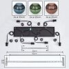 Koyoto Lámparas suspendidas, Luminarias esféricas, Lámparas colgantes Azul, Verde, Color cobre, 6 luces