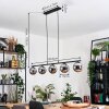 Gastor Lámparas suspendidas, Luminarias esféricas, Lámparas colgantes Cromo, Ahumado, 5 luces