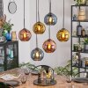Koyoto Lámparas suspendidas, Luminarias esféricas, Lámparas colgantes Azul, dorado, Color cobre, 6 luces