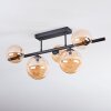 Chehalis Plafones, Luminarias esféricas Colores ámbar, 5 luces
