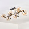 Koyoto Plafones, Luminarias esféricas dorado, Negro, 10 luces