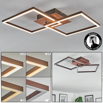 Brina Plafones LED Marrón, 1 luz