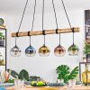 Koyoto Lámparas suspendidas, Luminarias esféricas, Lámparas colgantes Crudo, Negro, 5 luces