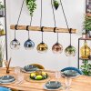 Koyoto Lámparas suspendidas, Luminarias esféricas, Lámparas colgantes Crudo, Negro, 5 luces
