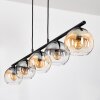 Koyoto Lámparas suspendidas, Luminarias esféricas, Lámparas colgantes Colores ámbar, Transparente, Ahumado, 5 luces