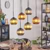 Koyoto Lámparas suspendidas, Luminarias esféricas, Lámparas colgantes Azul, Verde, Color cobre, 6 luces