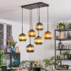 Koyoto Lámparas suspendidas, Luminarias esféricas, Lámparas colgantes Azul, Verde, Color cobre, 6 luces