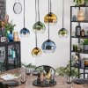 Koyoto Lámparas suspendidas, Luminarias esféricas, Lámparas colgantes Azul, dorado, Verde, Transparente, 6 luces