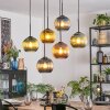 Koyoto Lámparas suspendidas, Luminarias esféricas, Lámparas colgantes Azul, dorado, Verde, Color cobre, 6 luces