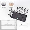 Koyoto Lámparas suspendidas, Luminarias esféricas, Lámparas colgantes Colores ámbar, Transparente, Ahumado, 6 luces