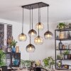 Koyoto Lámparas suspendidas, Luminarias esféricas, Lámparas colgantes Colores ámbar, Transparente, Ahumado, 6 luces