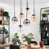 Gastor Lámparas suspendidas, Luminarias esféricas, Lámparas colgantes Colores ámbar, Transparente, Ahumado, 6 luces