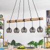 Koyoto Lámparas suspendidas, Luminarias esféricas, Lámparas colgantes Crudo, Negro, 5 luces