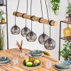 Koyoto Lámparas suspendidas, Luminarias esféricas, Lámparas colgantes Crudo, Negro, 5 luces