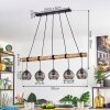 Koyoto Lámparas suspendidas, Luminarias esféricas, Lámparas colgantes Crudo, Negro, 5 luces