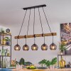Koyoto Lámparas suspendidas, Luminarias esféricas, Lámparas colgantes Crudo, Negro, 5 luces