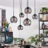 Koyoto Lámparas suspendidas, Luminarias esféricas, Lámparas colgantes Ahumado, 6 luces