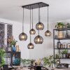 Koyoto Lámparas suspendidas, Luminarias esféricas, Lámparas colgantes Ahumado, 6 luces