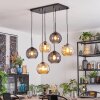 Koyoto Lámparas suspendidas, Luminarias esféricas, Lámparas colgantes Colores ámbar, Ahumado, 6 luces