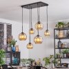 Koyoto Lámparas suspendidas, Luminarias esféricas, Lámparas colgantes Colores ámbar, 6 luces