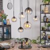 Koyoto Lámparas suspendidas, Luminarias esféricas, Lámparas colgantes Colores ámbar, Transparente, Ahumado, 6 luces