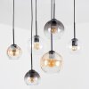Koyoto Lámparas suspendidas, Luminarias esféricas, Lámparas colgantes Colores ámbar, Transparente, Ahumado, 6 luces