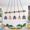 Koyoto Lámparas suspendidas, Luminarias esféricas, Lámparas colgantes Crudo, Negro, 5 luces