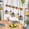 Koyoto Lámparas suspendidas, Luminarias esféricas, Lámparas colgantes Crudo, Negro, 5 luces