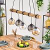 Koyoto Lámparas suspendidas, Luminarias esféricas, Lámparas colgantes Crudo, Negro, 5 luces