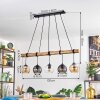 Koyoto Lámparas suspendidas, Luminarias esféricas, Lámparas colgantes Crudo, Negro, 5 luces