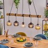 Koyoto Lámparas suspendidas, Luminarias esféricas, Lámparas colgantes Crudo, Negro, 5 luces