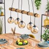 Koyoto Lámparas suspendidas, Luminarias esféricas, Lámparas colgantes Crudo, Negro, 5 luces