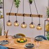 Koyoto Lámparas suspendidas, Luminarias esféricas, Lámparas colgantes Crudo, Negro, 5 luces