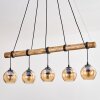 Koyoto Lámparas suspendidas, Luminarias esféricas, Lámparas colgantes Crudo, Negro, 5 luces