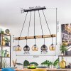 Koyoto Lámparas suspendidas, Luminarias esféricas, Lámparas colgantes Crudo, Negro, 5 luces