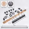 Koyoto Lámparas suspendidas, Luminarias esféricas, Lámparas colgantes Crudo, Negro, 5 luces