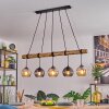 Koyoto Lámparas suspendidas, Luminarias esféricas, Lámparas colgantes Crudo, Negro, 5 luces